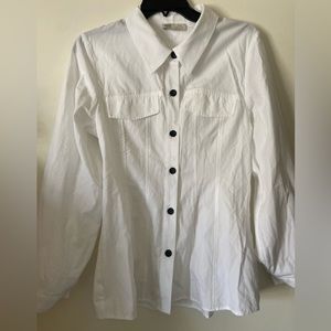 Zara white poplin shirt NWOT